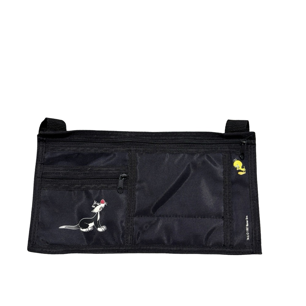 Vintage 90s Warner Bros Car Visor Organizer Tweety Bird & Sylvester 11 x 6